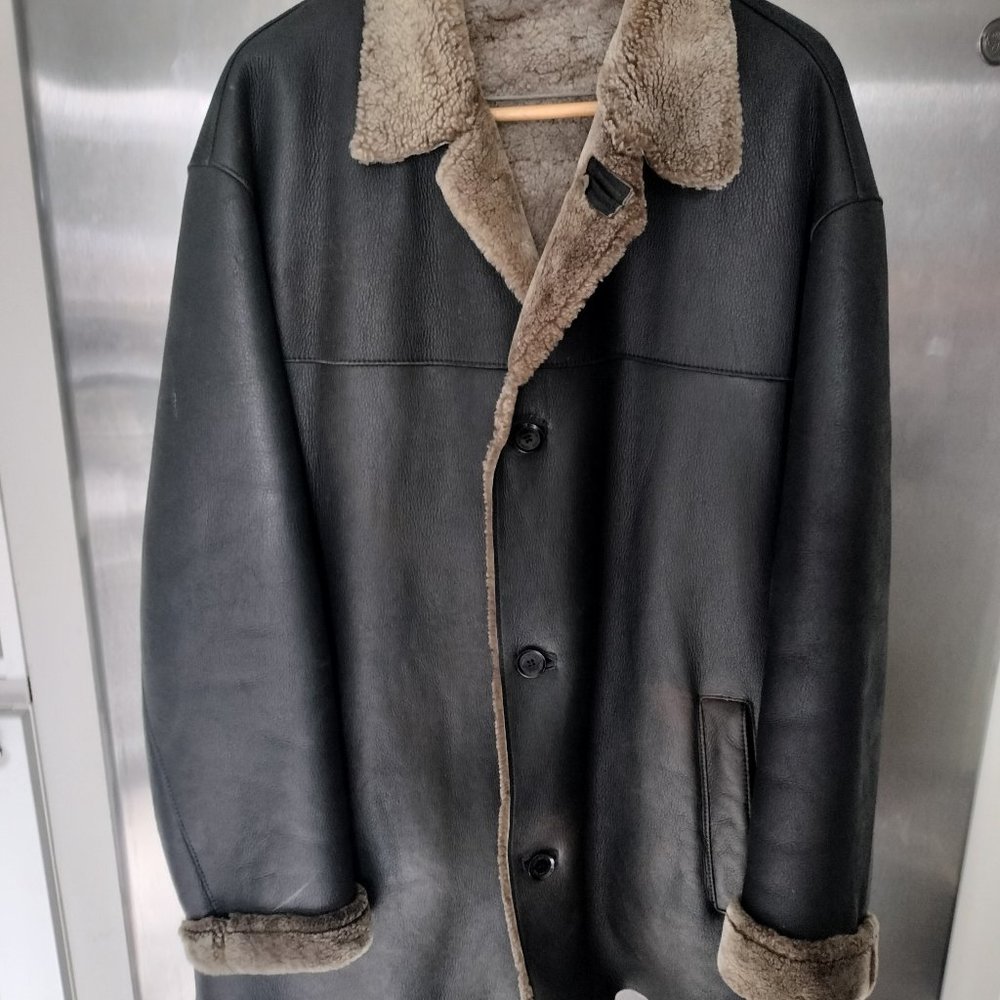 Beautiful Andrew Marc New York winter leather coat